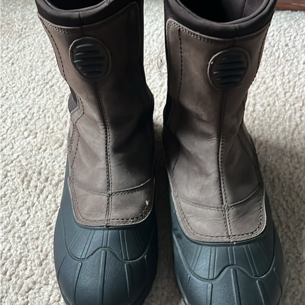 Men's Brown and Black Boots